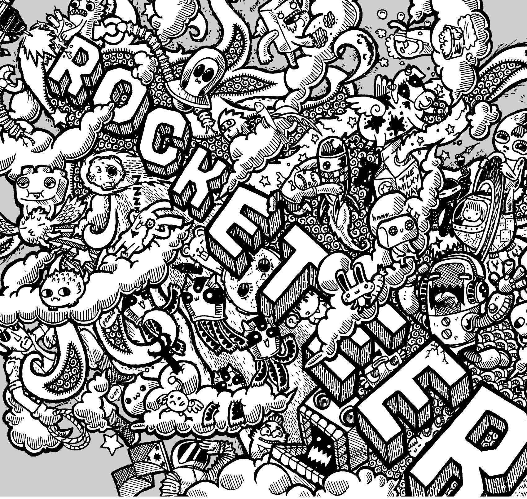 Affiche Rocketeer by Lei Melendres, a limited edition art print on fine art paper, showcasing vibrant colors and intricate details.