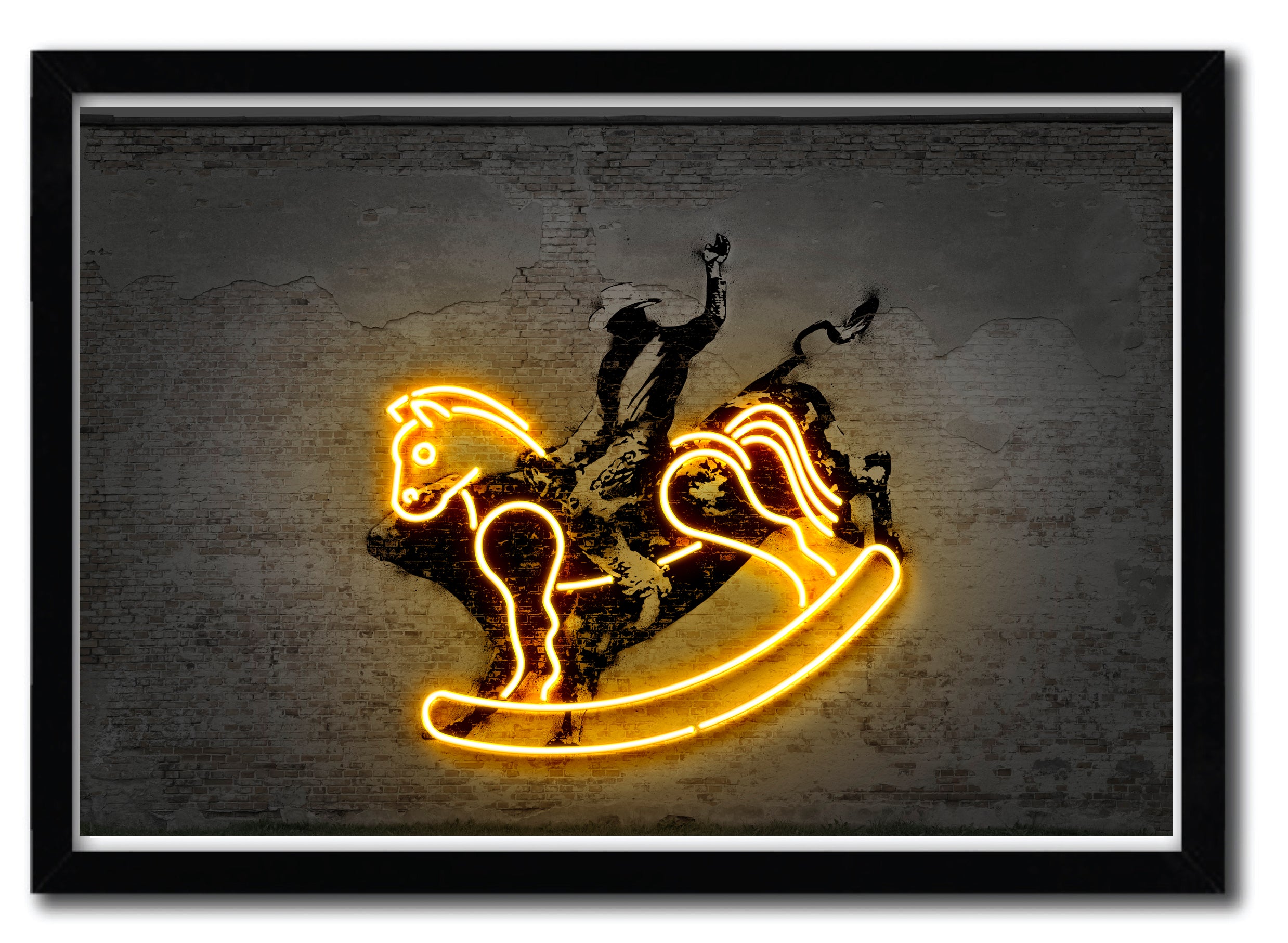 Affiche rodeo par Octavian Mielu, imprimée sur papier fine arts, avec des encres d’archives, numérotée et signée, édition limitée.