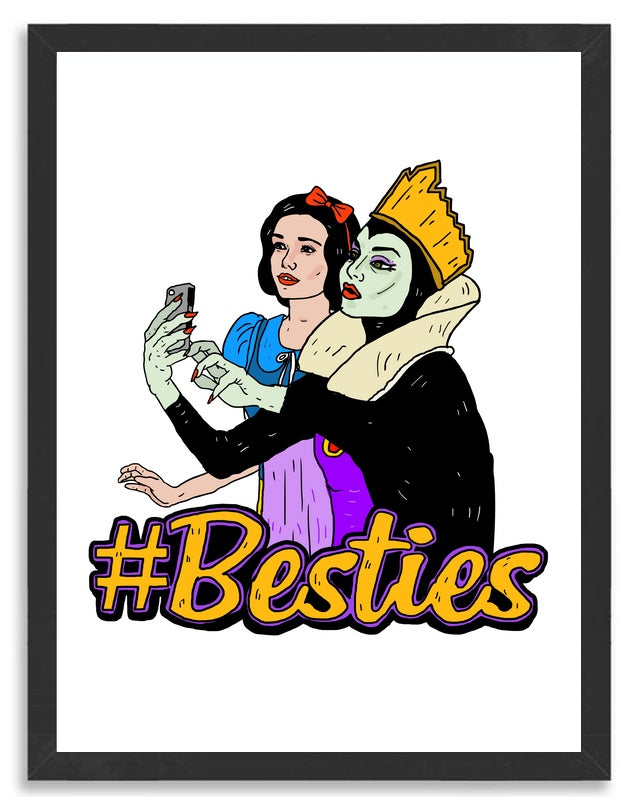 Affiche SnowWhite & Queen by Nick CCOZZA, a limited edition art print on fine arts paper, showcasing vibrant colors and intricate details.