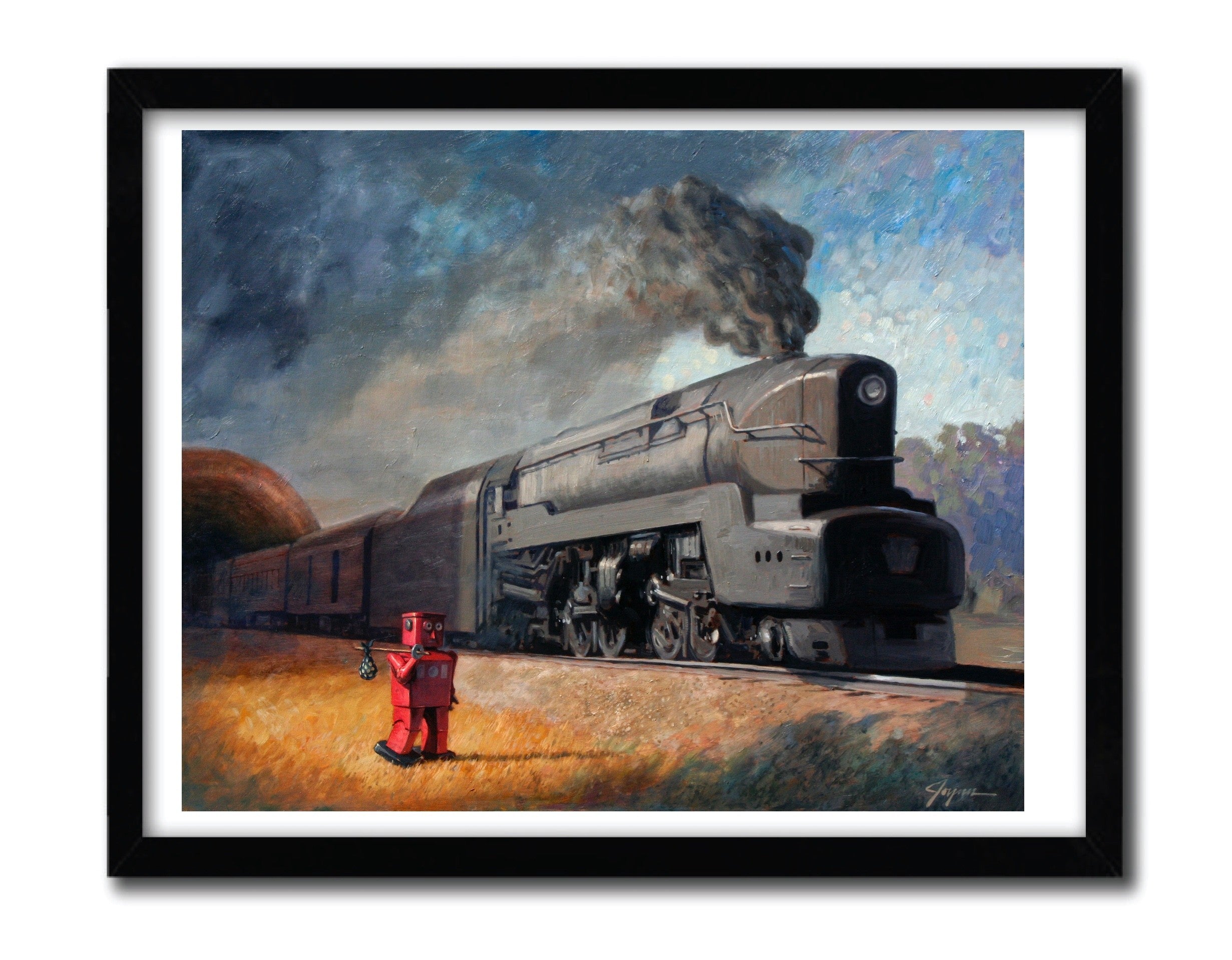 Affiche SOUTH BOUND par Eric Joyner, imprimée sur papier fine arts, avec des couleurs vives et un design captivant.