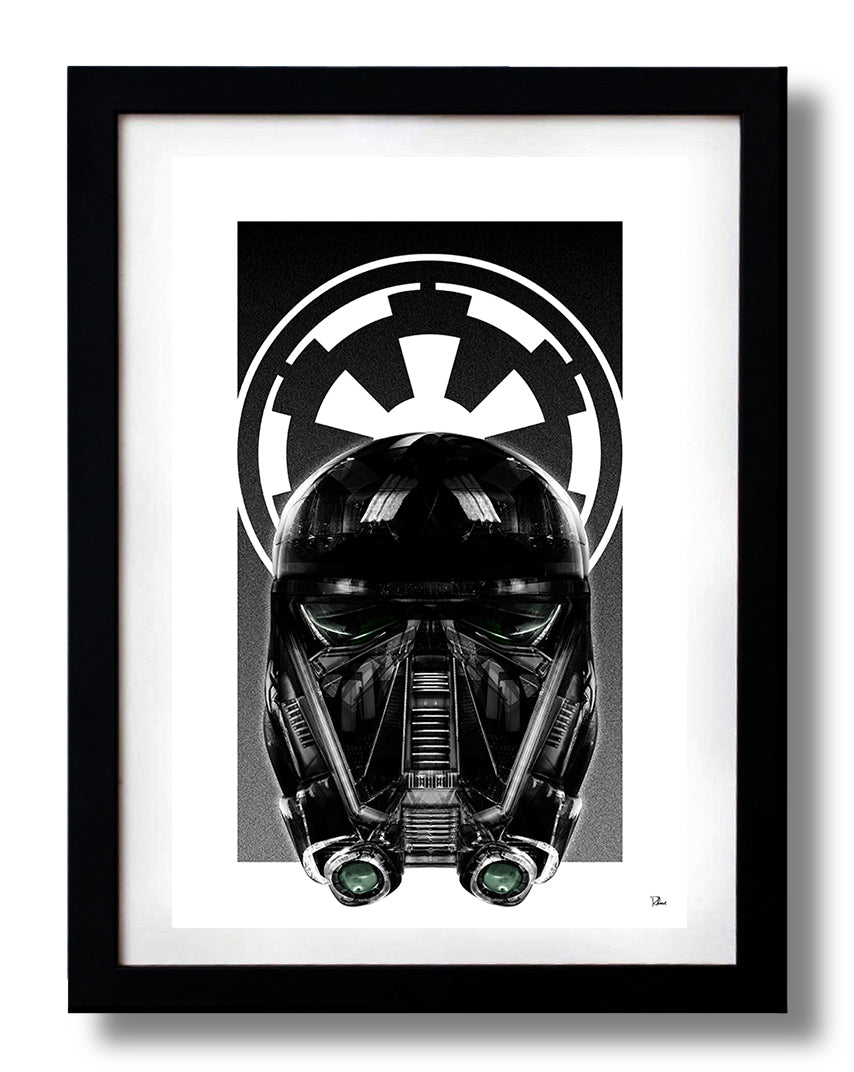 Affiche STAR DEATH EMPIRE par Rubiant, imprimée sur papier fine arts, avec des couleurs vives et un design captivant.