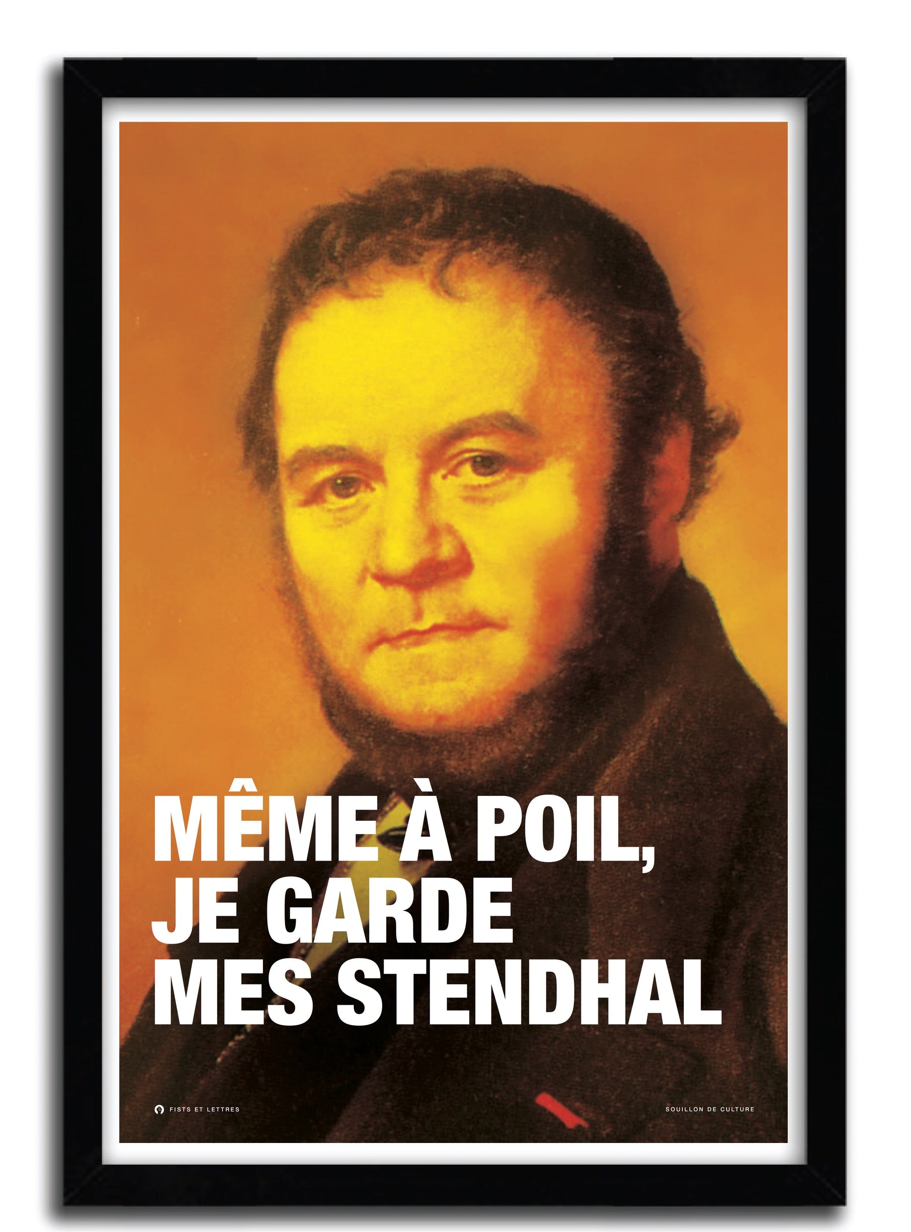 Affiche Stendhal art print by FISTS ET DES LETTRES, featuring vibrant colors on fine arts paper, limited edition with certificate of authenticity.