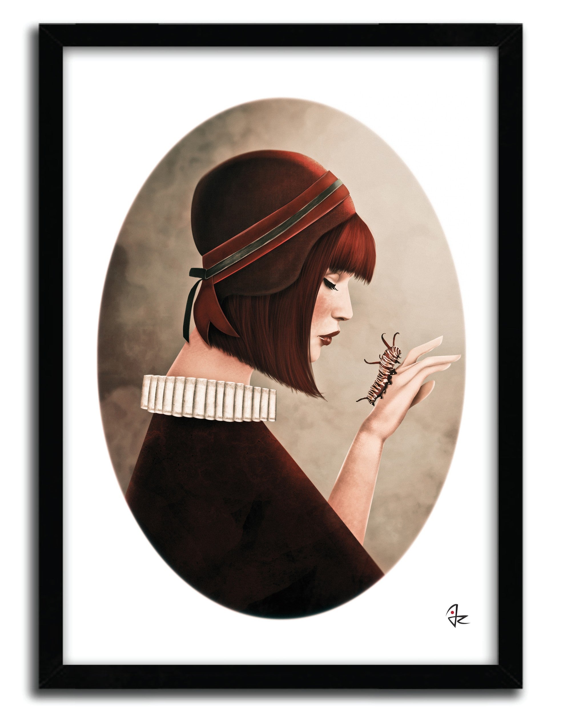 Affiche THE MONARCH by GIULIO ROSSI, a limited edition art print on fine arts paper, showcasing vibrant colors and intricate details.