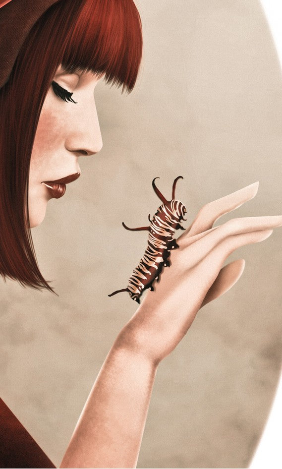 Affiche THE MONARCH by GIULIO ROSSI, a limited edition art print on fine arts paper, showcasing vibrant colors and intricate details.