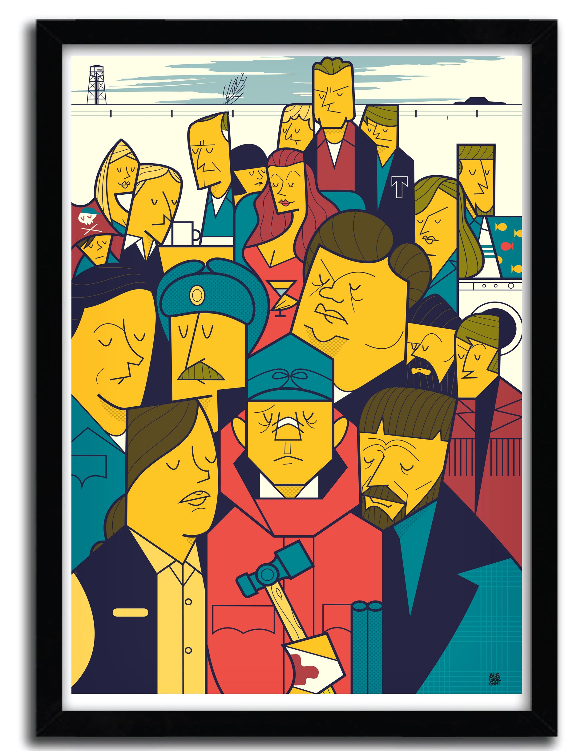 Affiche 'This is a True Story' by Ale Giorgini, featuring vibrant colors on fine arts paper, showcasing artistic creativity.