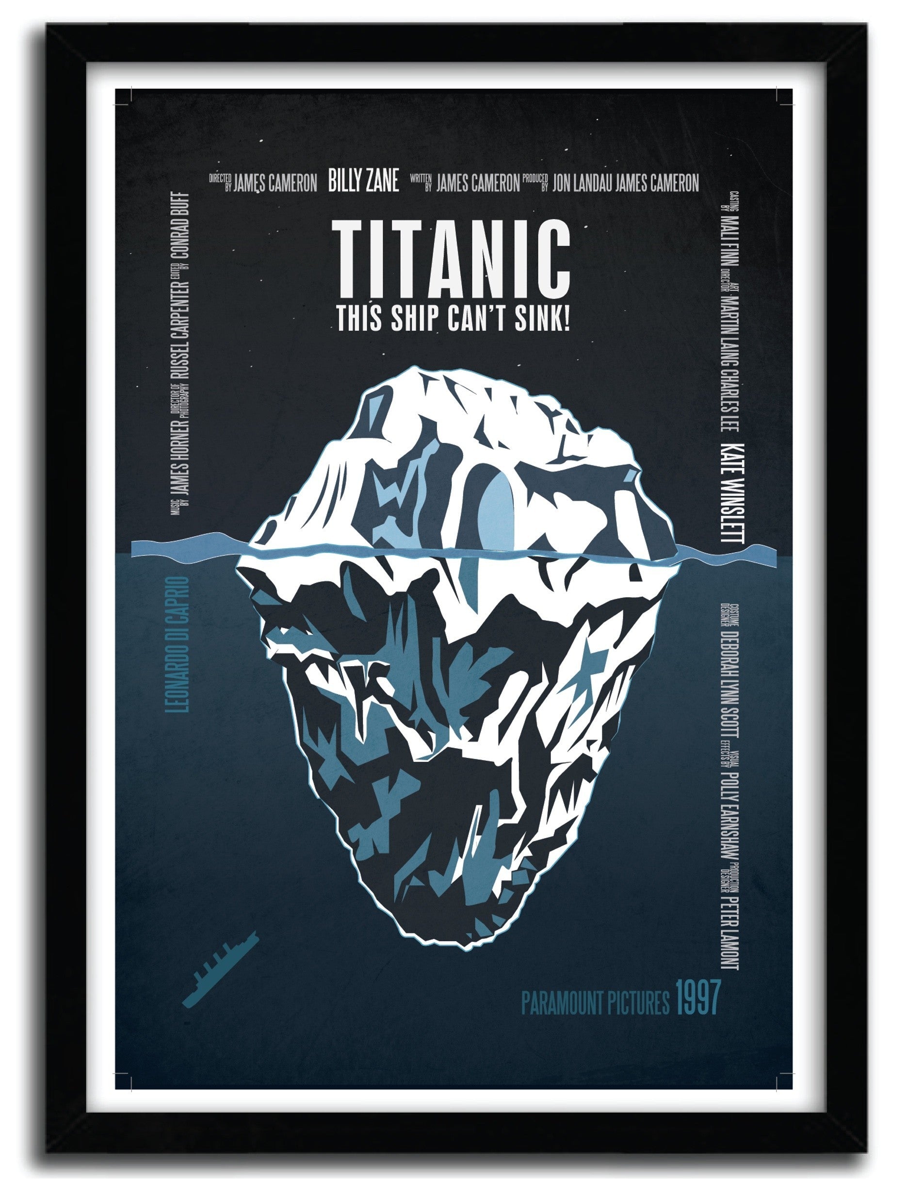 Affiche TITANIC by AYCAN YILMAZ, a limited edition art print on fine arts paper, showcasing vibrant colors and intricate details.
