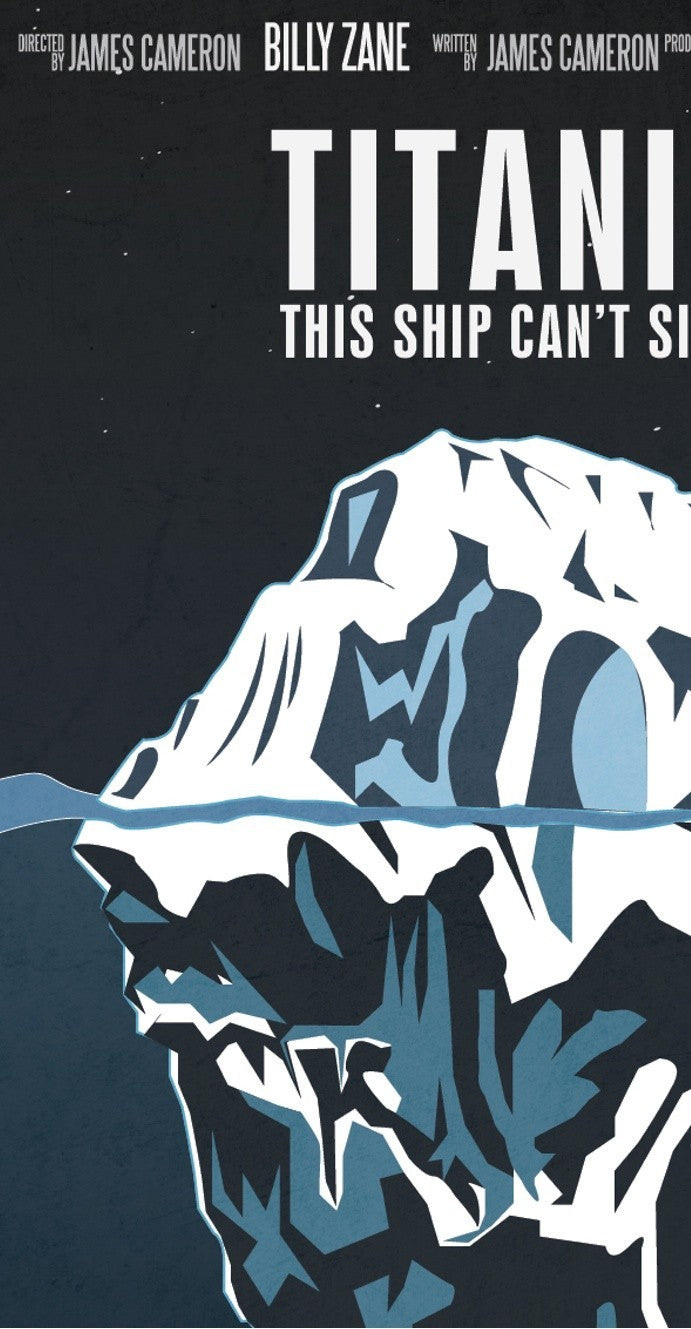 Affiche TITANIC by AYCAN YILMAZ, a limited edition art print on fine arts paper, showcasing vibrant colors and intricate details.