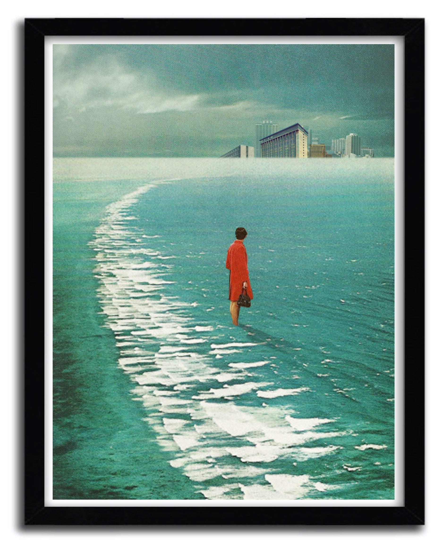 Art print titled 'Waiting for The Cities to Fade Out' by FRANK MOTH, showcasing vibrant colors on fine art paper.