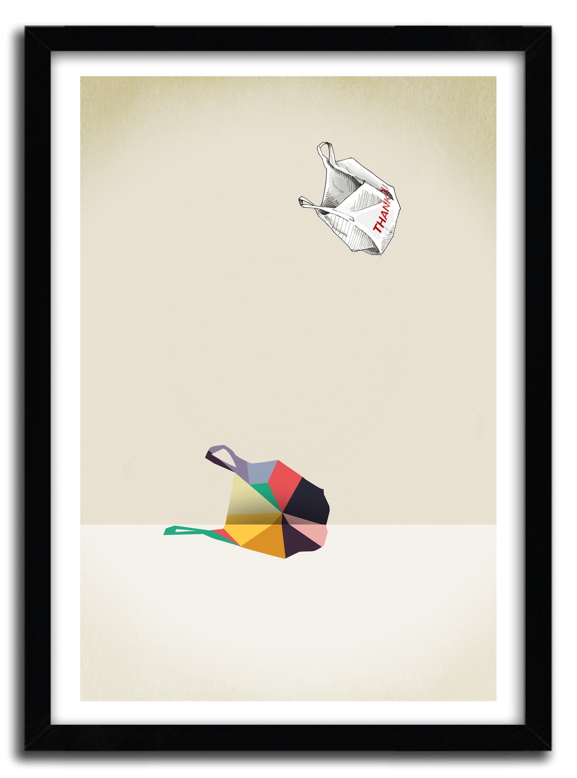 Affiche WALKING SHADOW by Jason Ratliff, a limited edition art print on fine arts paper, showcasing vibrant colors and intricate details.