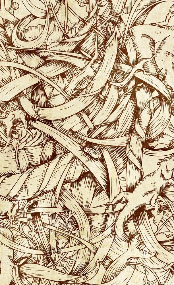 Affiche WATER, EARTH & AIR by MIKE KOUBOU, a limited edition art print on fine arts paper, showcasing vibrant colors and intricate details.