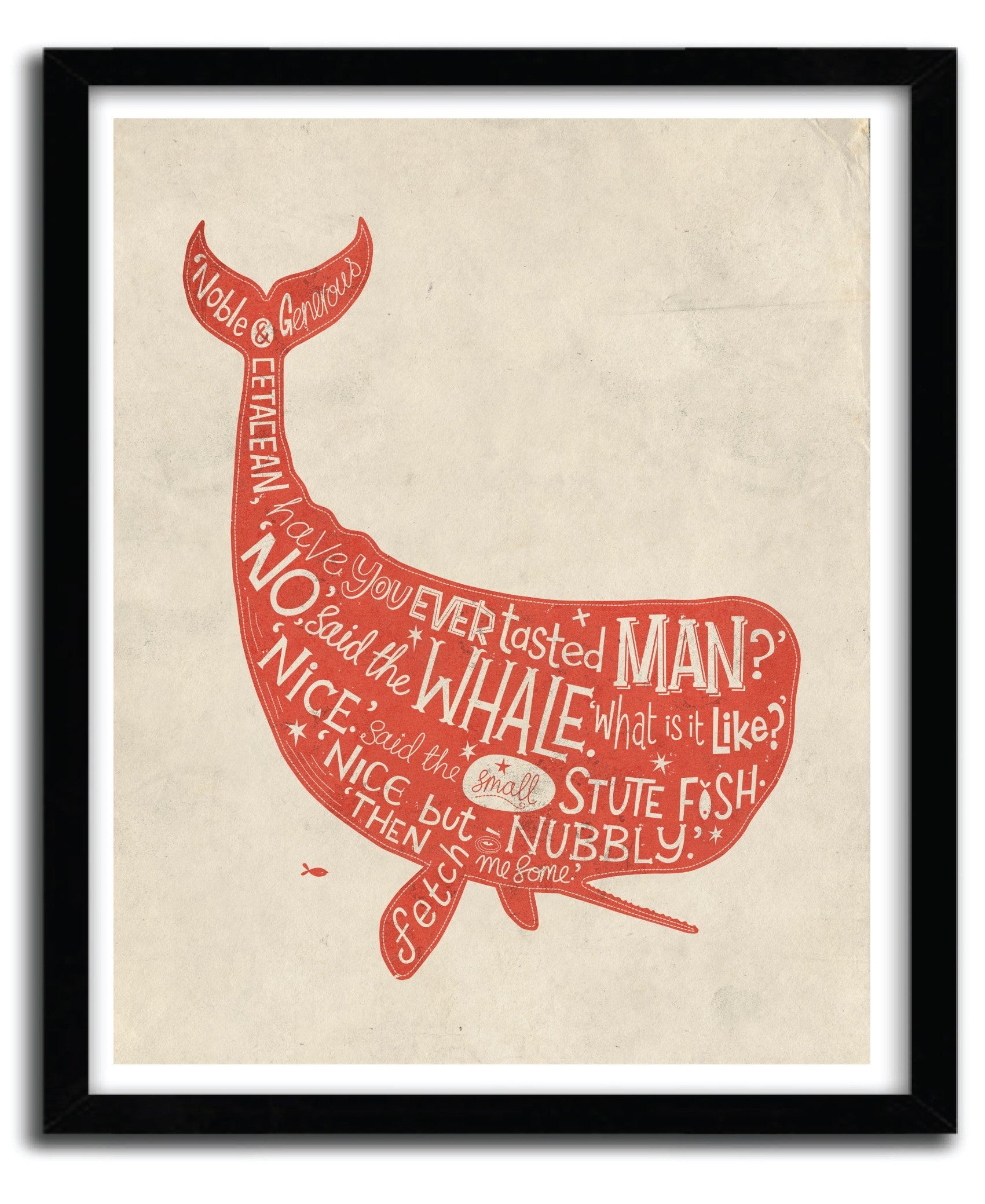Affiche WHALE by Steve Simpson, a limited edition art print featuring a majestic whale, printed on high-quality fine arts paper.