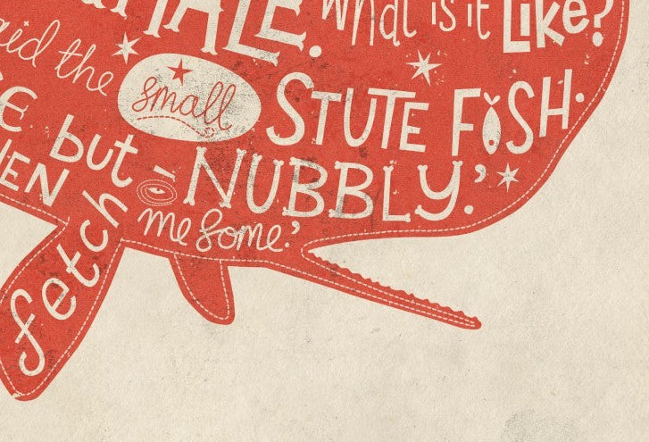 Affiche WHALE by Steve Simpson, a limited edition art print featuring a majestic whale, printed on high-quality fine arts paper.