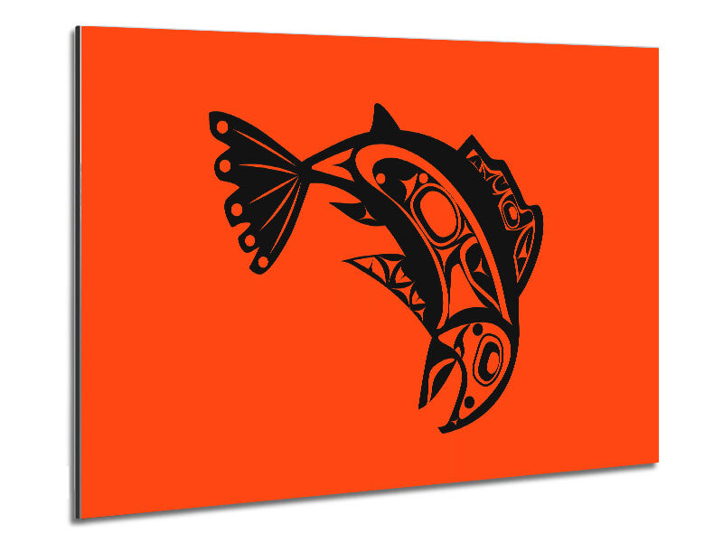 African Tribal Art 18 printed on brushed aluminium dibond, showcasing vibrant colors and intricate tribal patterns.