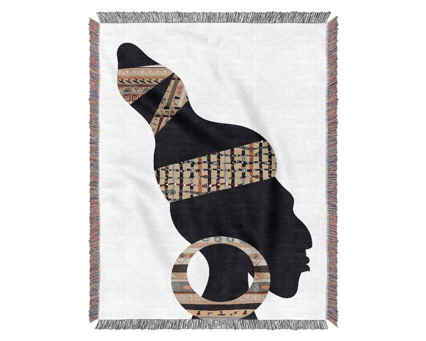 African Tribal Art 26 throw blanket made from 100% cotton with intricate tribal patterns, perfect for home decor.