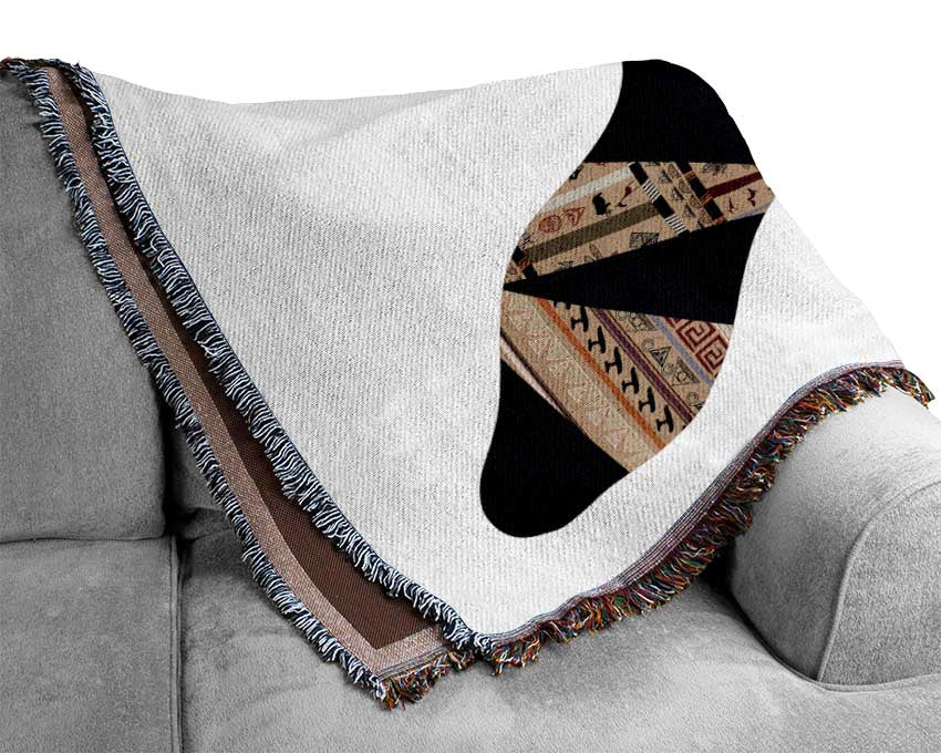 African Tribal Art 26 throw blanket made from 100% cotton with intricate tribal patterns, perfect for home decor.