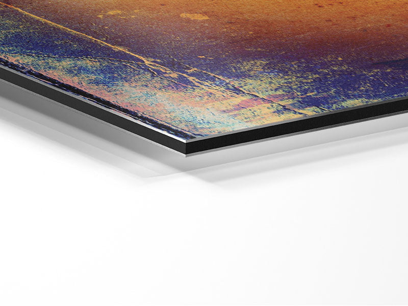 African Tribal Art 3 printed on brushed aluminium dibond, showcasing vibrant colors and intricate tribal designs.