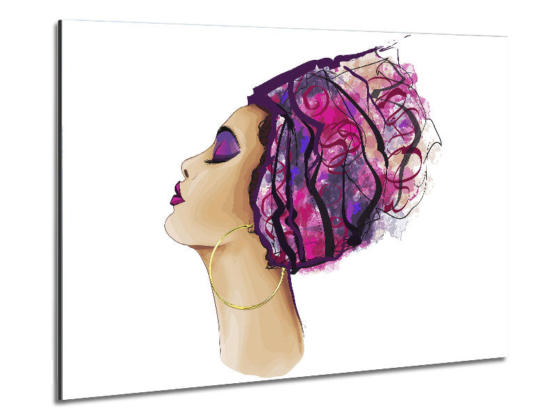 African Tribal Art 30 printed on brushed aluminium dibond, showcasing vibrant colors and intricate designs.