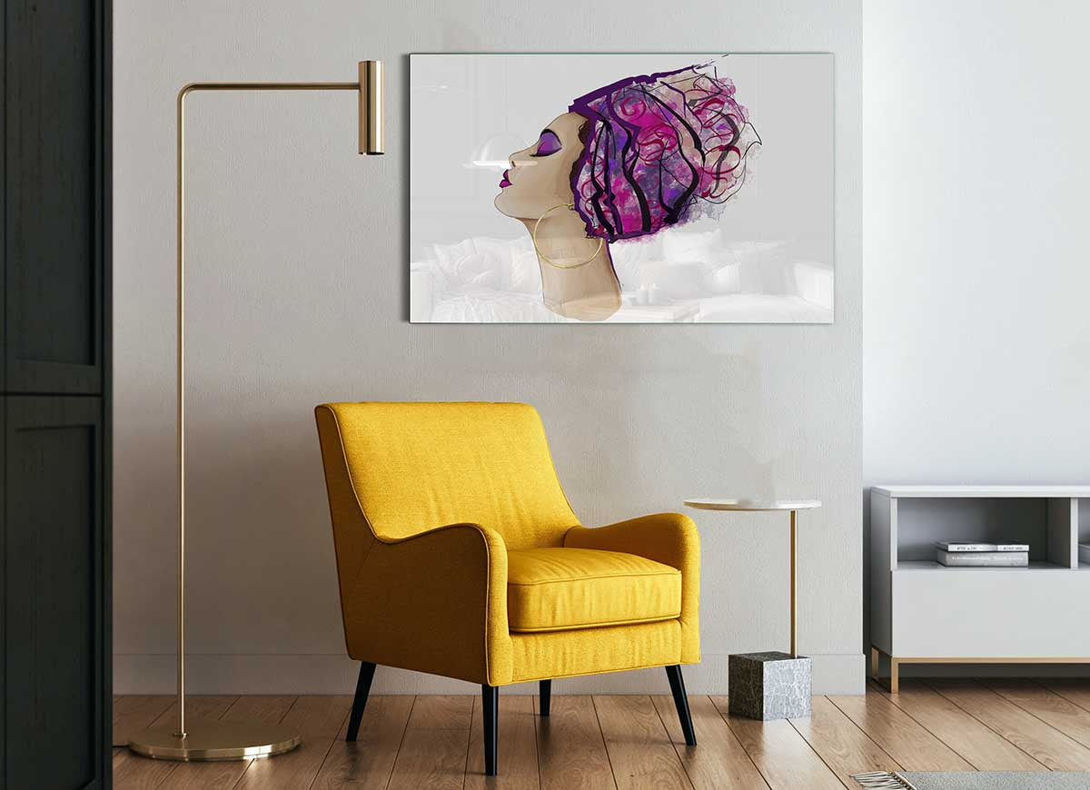 A vibrant African Tribal Art 30 glass print showcasing intricate tribal designs and colors, perfect for modern home decor.