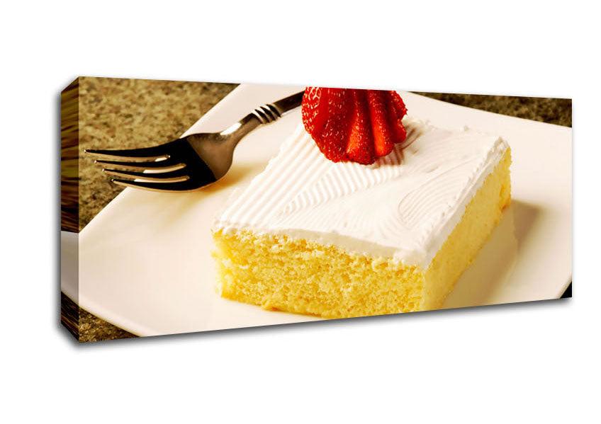 Afternoon Treat canvas art mounted on a 44mm box frame, showcasing vibrant colors and a beautiful design, ready to hang on the wall.