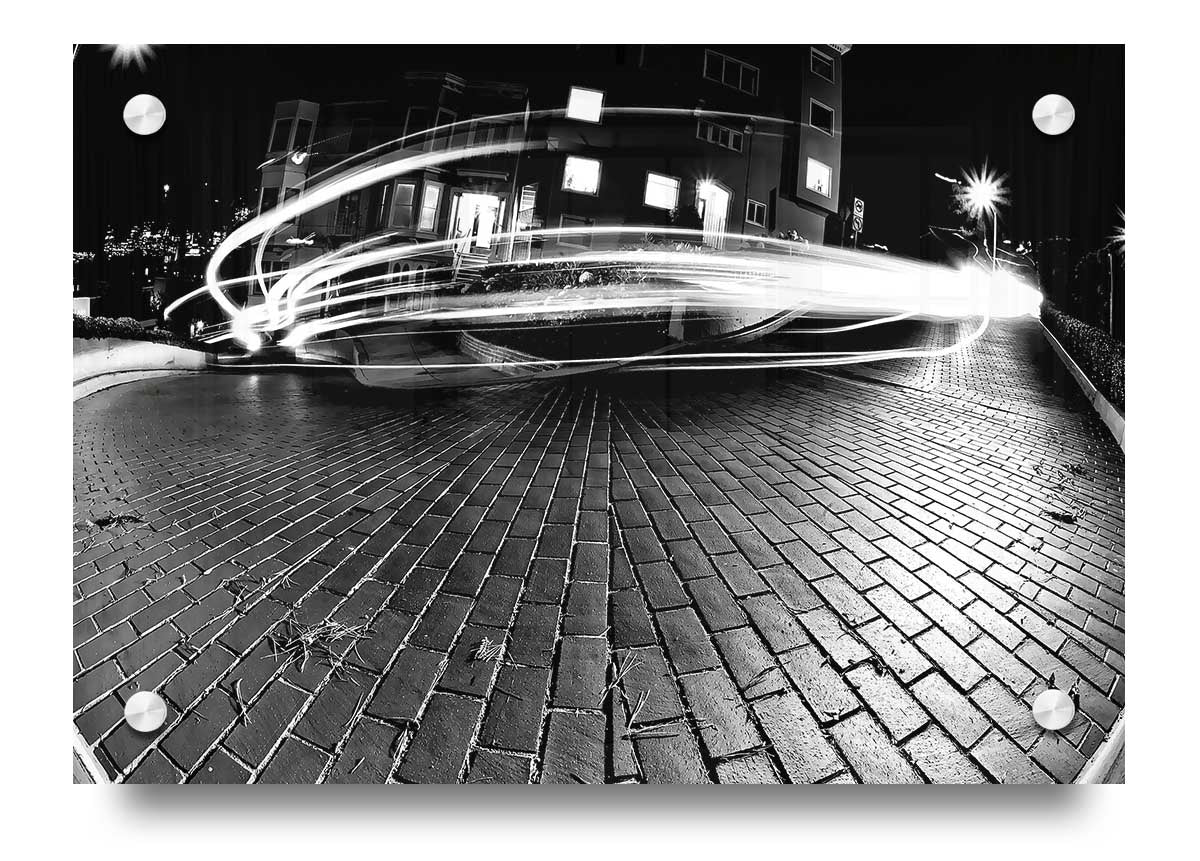 Acrylic print titled 'All His Favorite Curves' showcasing vibrant colors and smooth finish, perfect for wall decor.