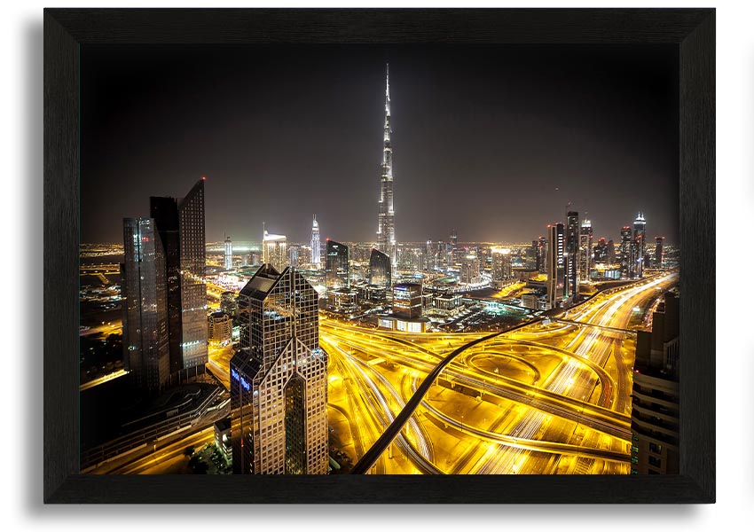 Framed print titled 'All Roads Are Pathed With Gold', showcasing vibrant colors and intricate details, ready to hang.