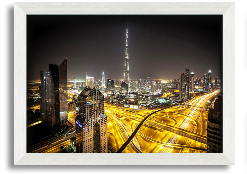 Framed print titled 'All Roads Are Pathed With Gold', showcasing vibrant colors and intricate details, ready to hang.