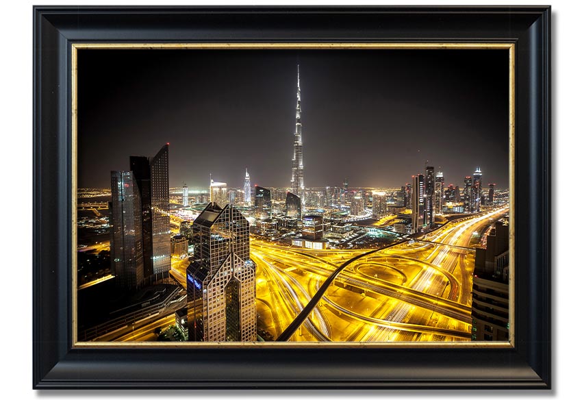 Framed print titled 'All Roads Are Pathed With Gold', showcasing vibrant colors and intricate details, ready to hang.