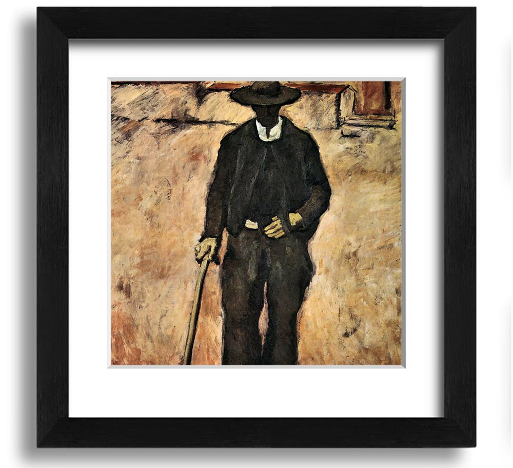 Albin Egger-Lienz Blind Square Framed Print showcasing vibrant colors and intricate details, ready to hang.