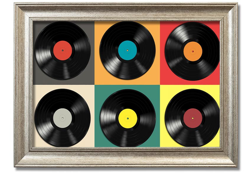 Album Madness framed print showcasing vibrant album art in a stylish frame, ready to hang.