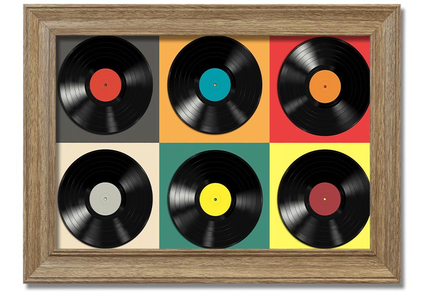 Album Madness framed print showcasing vibrant album art in a stylish frame, ready to hang.