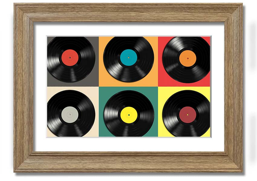 Album Madness framed print showcasing vibrant album art in a stylish frame, ready to hang.