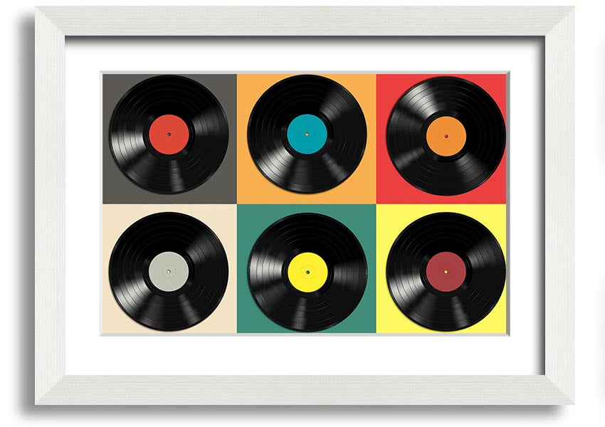 Album Madness framed print showcasing vibrant album art in a stylish frame, ready to hang.
