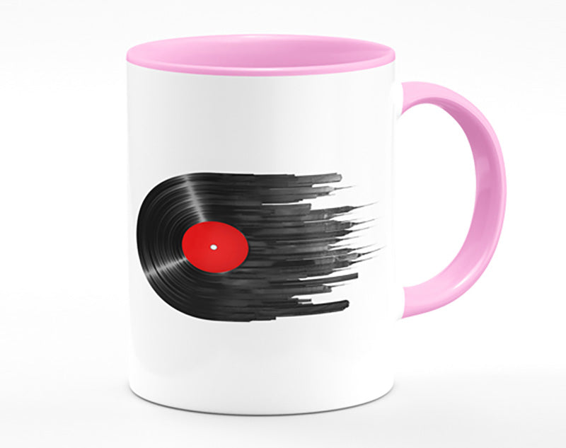 Album Music City Mug featuring vibrant edge-to-edge print and colorful handle options.
