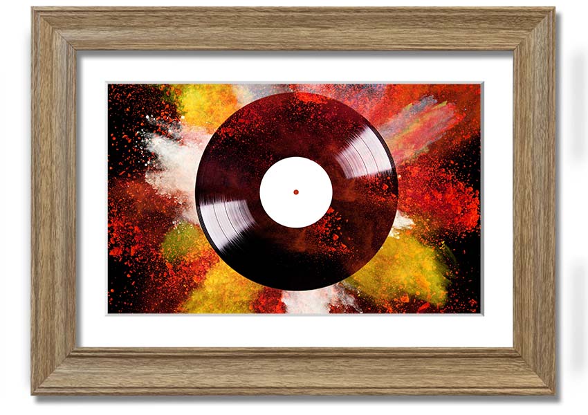 Album Powder framed print in multiple frame colors, handmade in the UK, ready to hang.