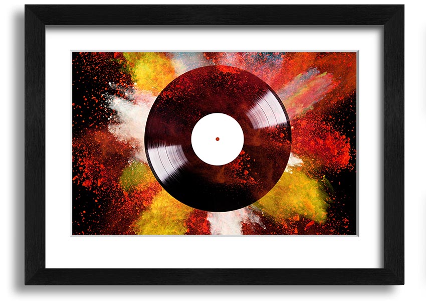 Album Powder framed print in multiple frame colors, handmade in the UK, ready to hang.