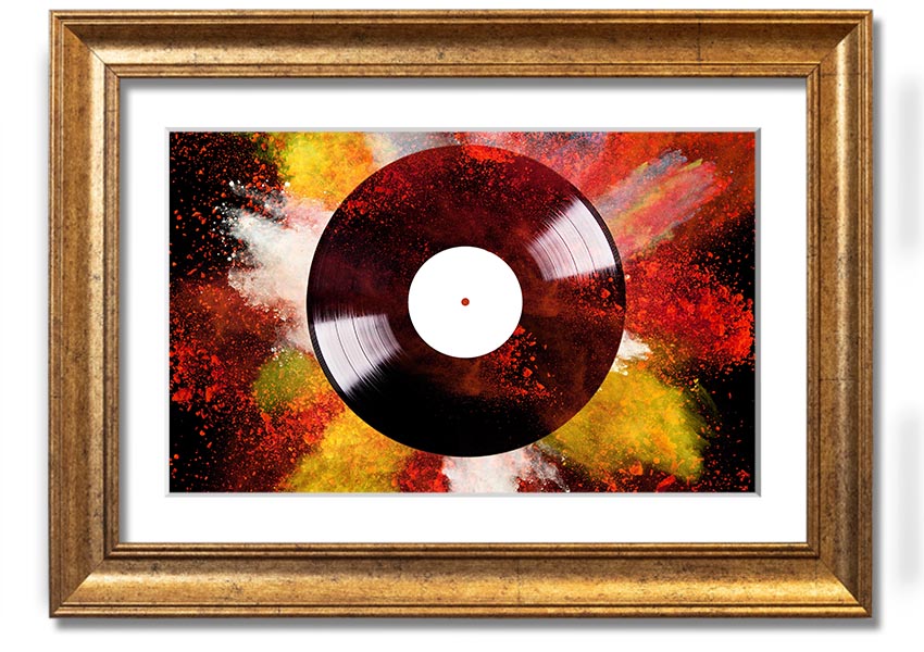 Album Powder framed print in multiple frame colors, handmade in the UK, ready to hang.