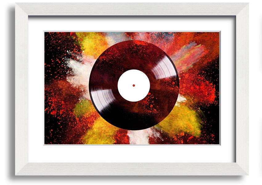 Album Powder framed print in multiple frame colors, handmade in the UK, ready to hang.