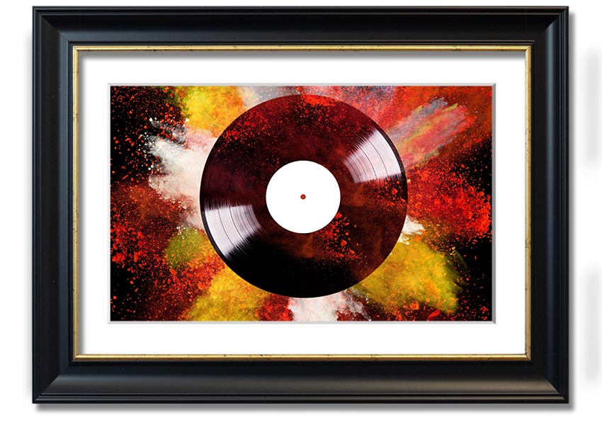 Album Powder framed print in multiple frame colors, handmade in the UK, ready to hang.