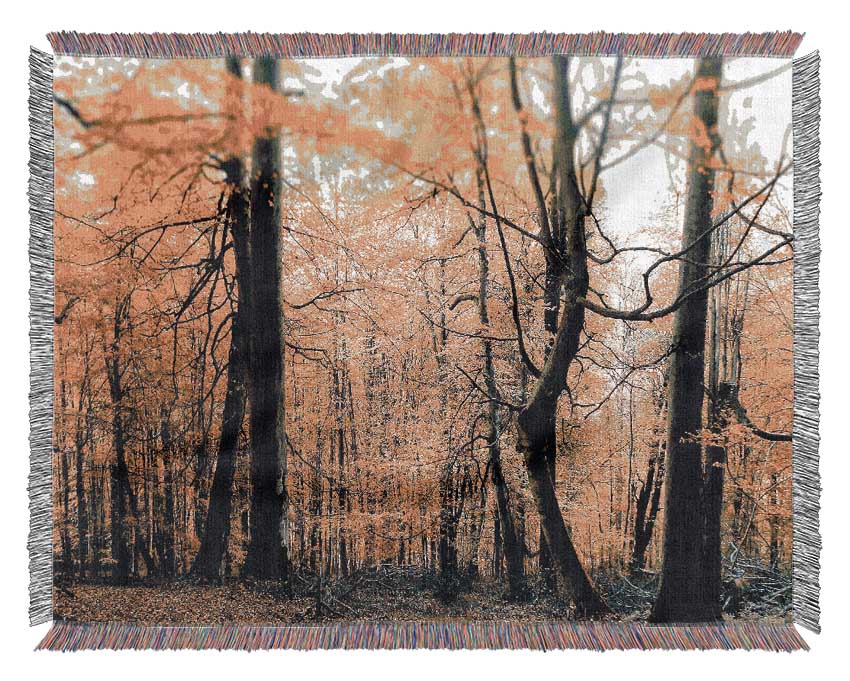 Alone In The Jungle cotton throw blanket featuring a thermal weave design, perfect for adding comfort and style to any interior.