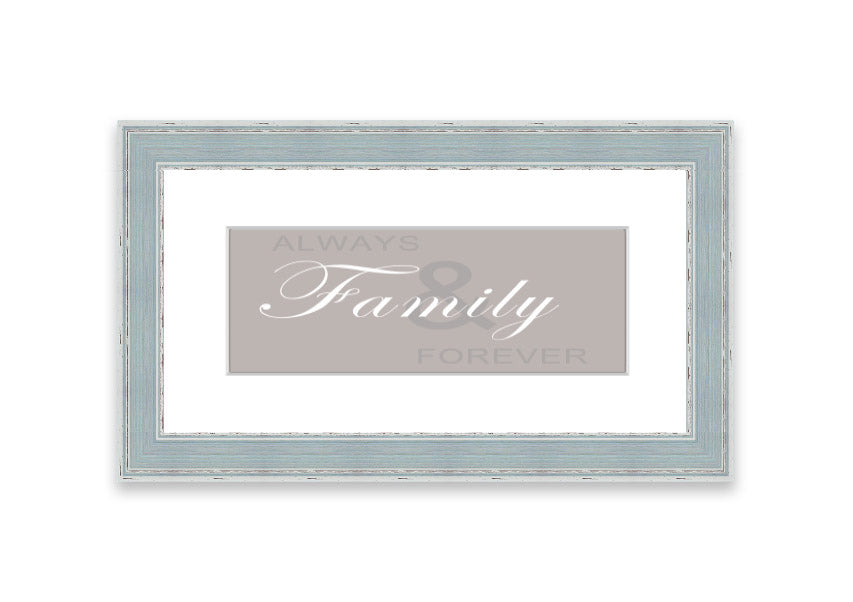 Always And Forever Beige framed print with a beige design, elegantly framed, ready to hang, showcasing quality craftsmanship.