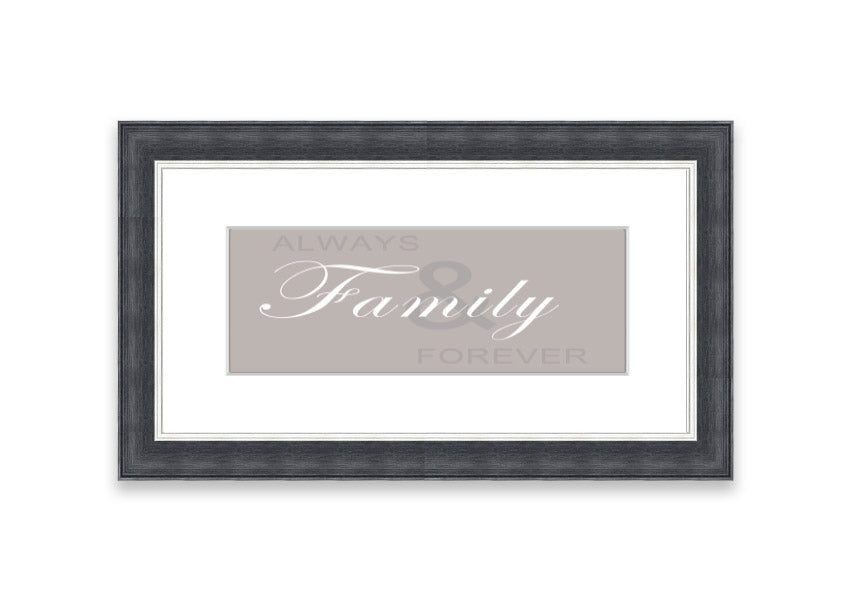 Always And Forever Beige framed print with a beige design, elegantly framed, ready to hang, showcasing quality craftsmanship.