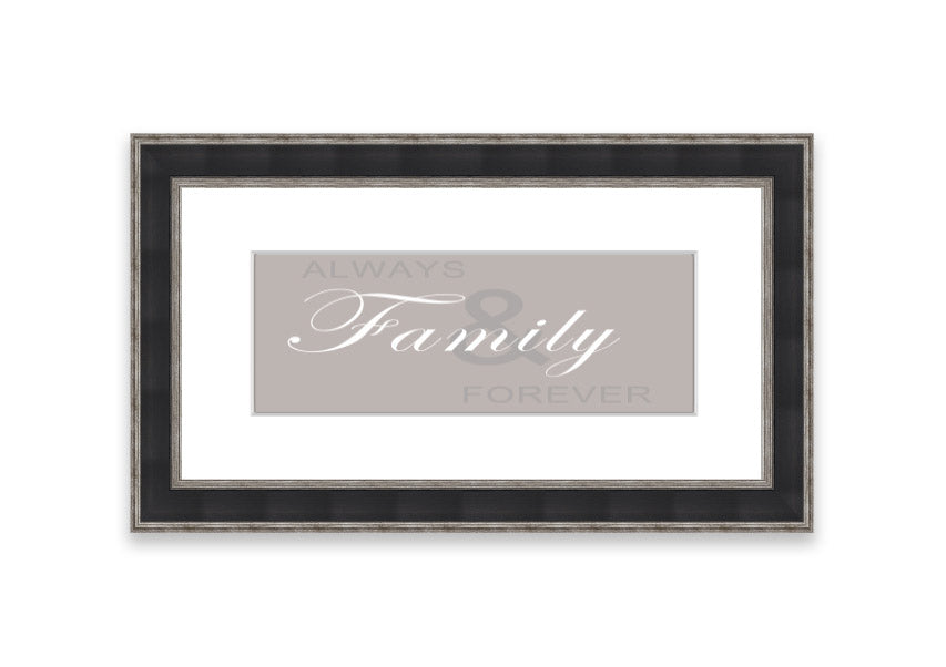 Always And Forever Beige framed print with a beige design, elegantly framed, ready to hang, showcasing quality craftsmanship.