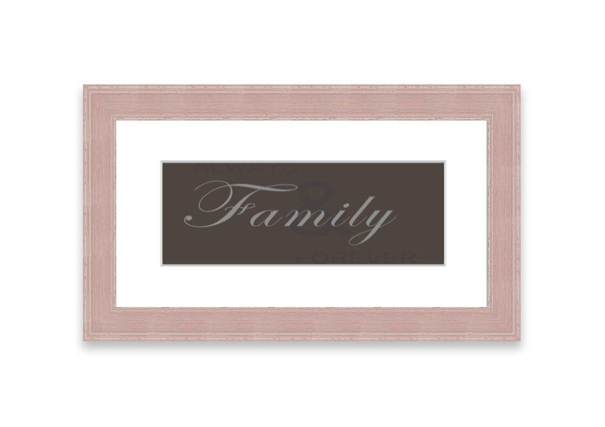 Always And Forever Chocolate framed print showcasing a delightful chocolate-themed design, available in various frame colors.