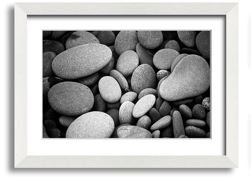 Amazing Love Rock B n W framed print showcasing a unique black and white design, ready to hang with multiple frame colour options.