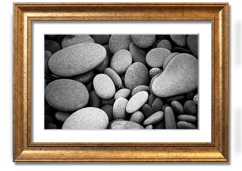 Amazing Love Rock B n W framed print showcasing a unique black and white design, ready to hang with multiple frame colour options.