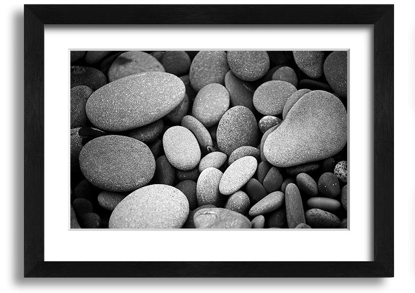 Amazing Love Rock B n W framed print showcasing a unique black and white design, ready to hang with multiple frame colour options.