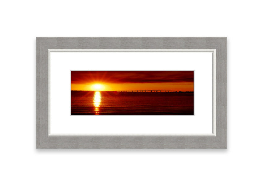 Framed print of Amazing Sun Rays artwork, showcasing vibrant sunlight filtering through clouds, available in various frame colors.