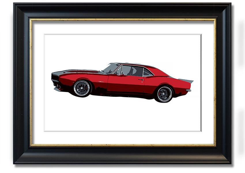 American Classic 1 framed print in various frame colors, showcasing elegant design and craftsmanship.