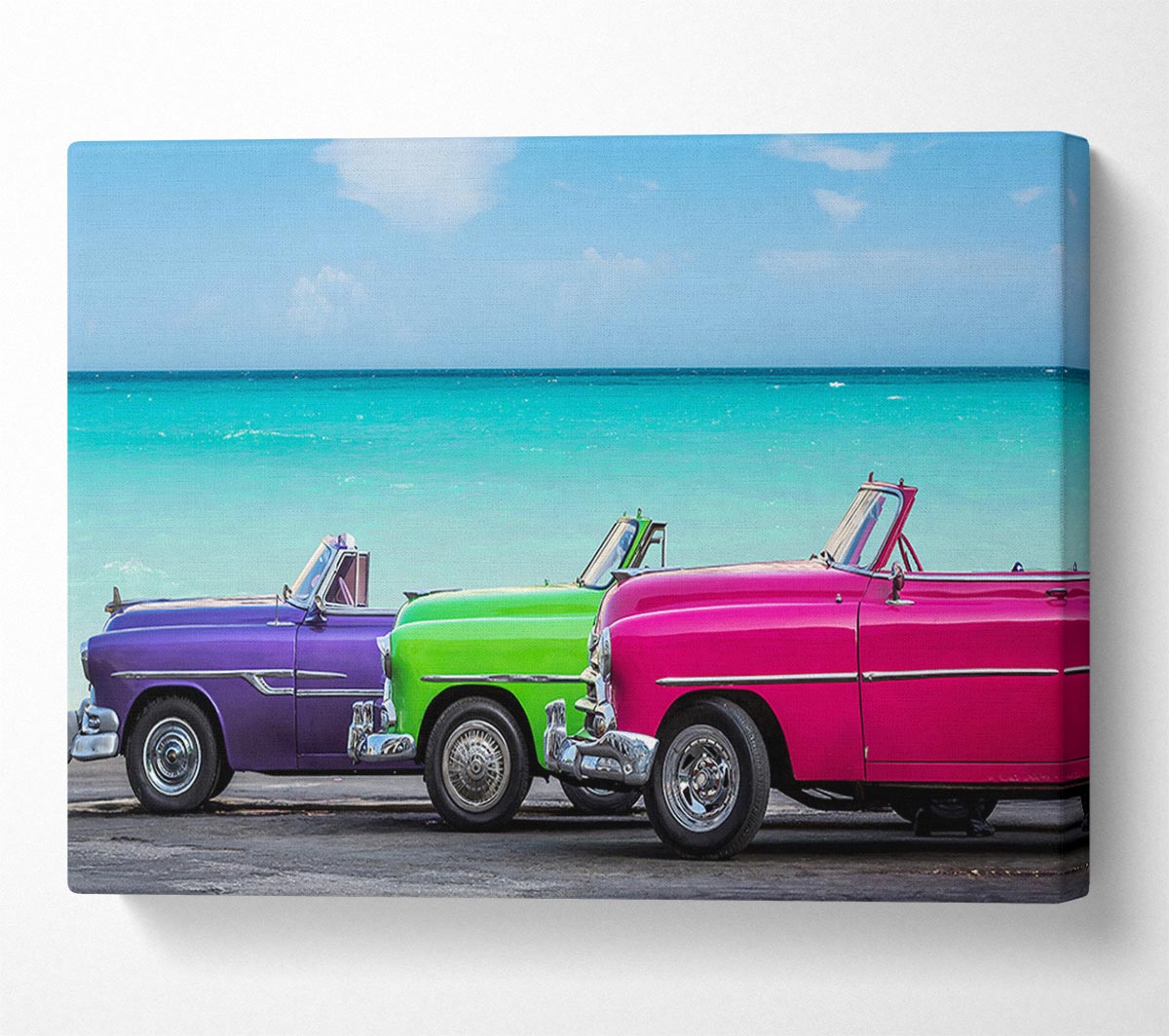 American Classic 11 canvas art mounted on a 44mm box frame, showcasing vibrant colors and intricate details.