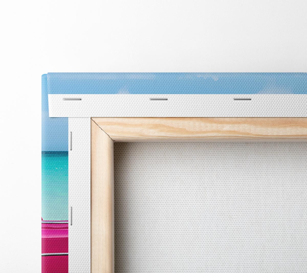 American Classic 11 canvas art mounted on a 44mm box frame, showcasing vibrant colors and intricate details.